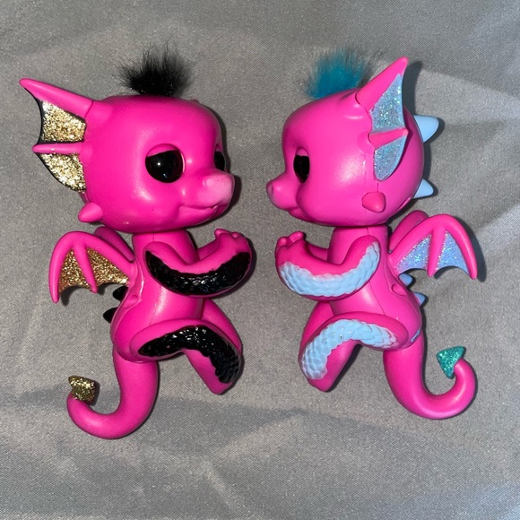 Set of 2 Fingerlings Dragons - In Great Condition - Picture 2 of 3